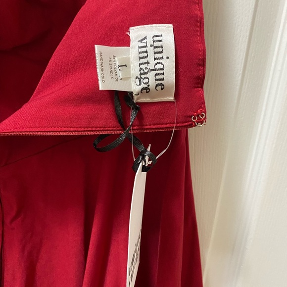 Red Holiday Dress Womens Large - Picture 3 of 3